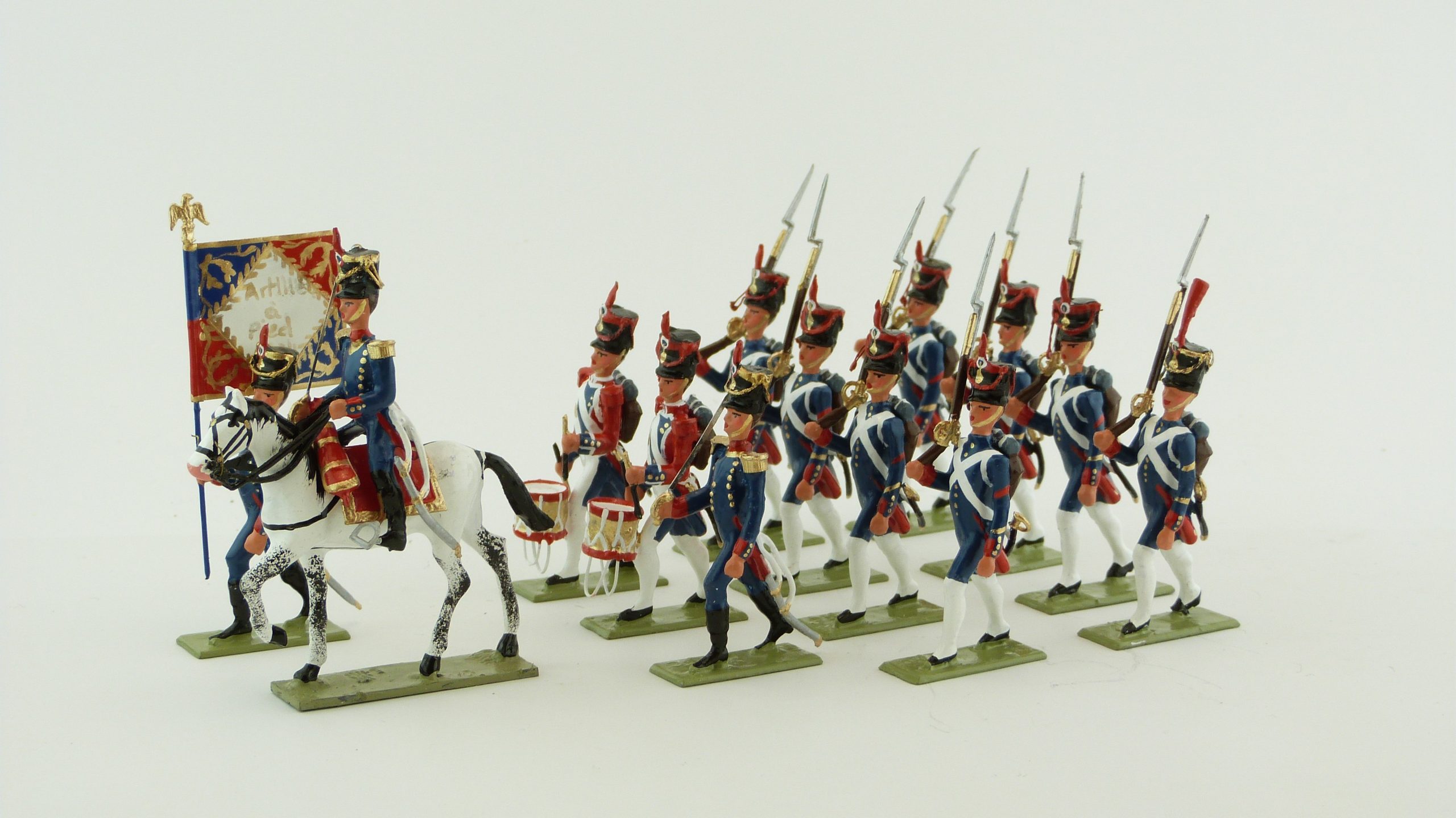 Tirailleur algérien avec belle peinture d'origine Soldat de plomb creux
