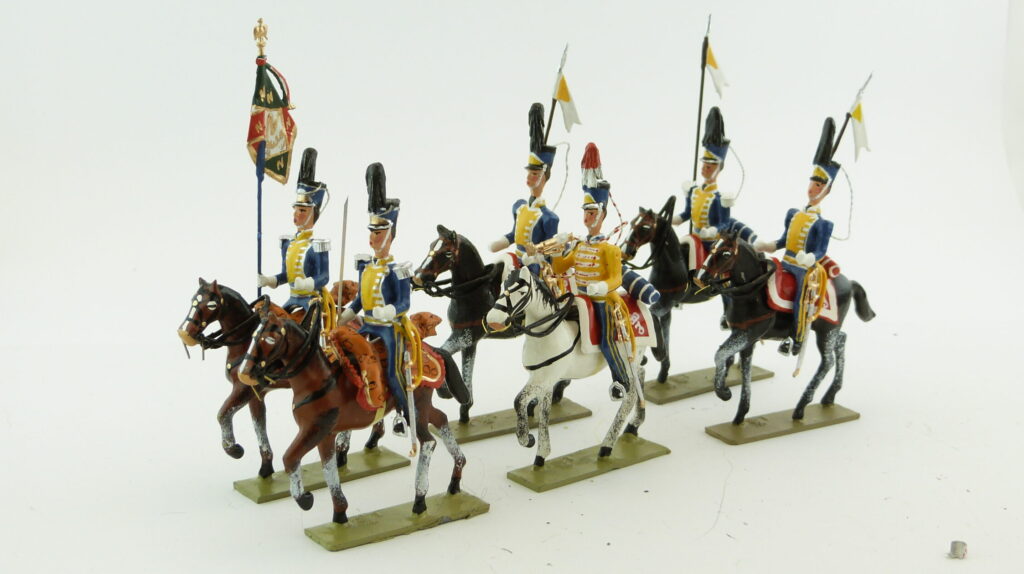 Figurine Lucotte – Cavalier Carabinier De La Garde De Murat, Porte-drapeau – Premier Empire